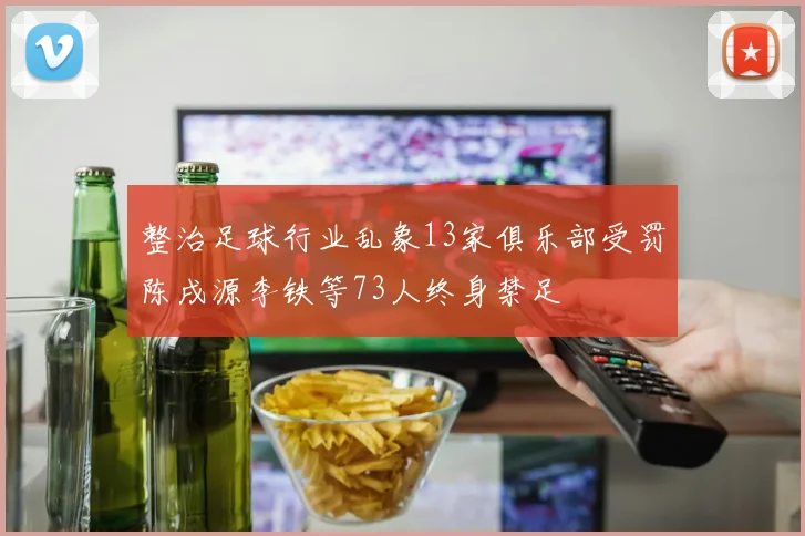 整治足球行业乱象13家俱乐部受罚陈戌源李铁等73人终身禁足